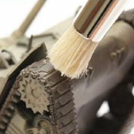 GSI Creos Mr. Hobby - Mr. Weathering Brush - Extra Large - Soft and Hard 2 Piece Set - MB34 - KittoMaru