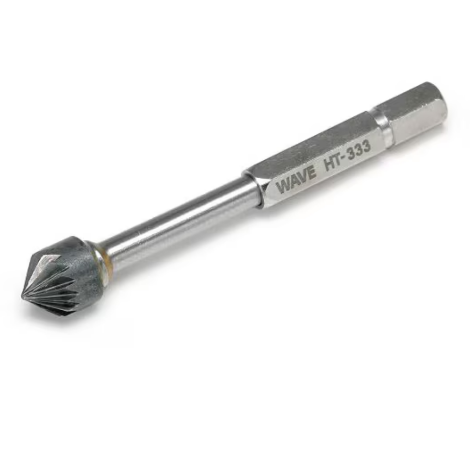 Wave - HG One-Touch Pin Vise Tapered Chamfering Bit - HT-333