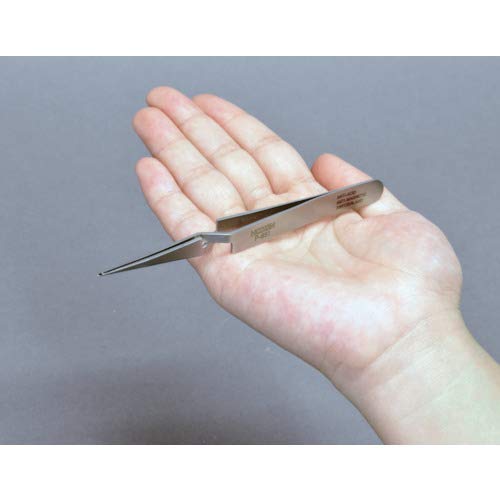 HOZAN P-651 Reverse-Action Tweezers – 118 mm Overall Length, 0.2 mm Tip Width, 15 mm Maximum Opening, 13 g