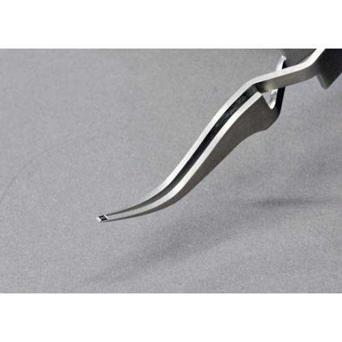 HOZAN P-652 Reverse-Action Tweezers – 115 mm Overall Length, 0.2 mm Tip Width, 15 mm Maximum Opening, 13 g