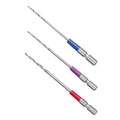 ANEX ACK3-2253 High-Speed Steel Pilot Drill Bit Set – 3-Piece Color-Coded Set (2.0, 2.5 & 3.0 mm) for Pre-Drilling Nail and Screw Holes