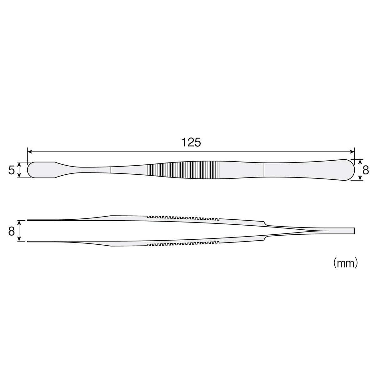 HOZAN – Flat-Tip Tweezers – P-824