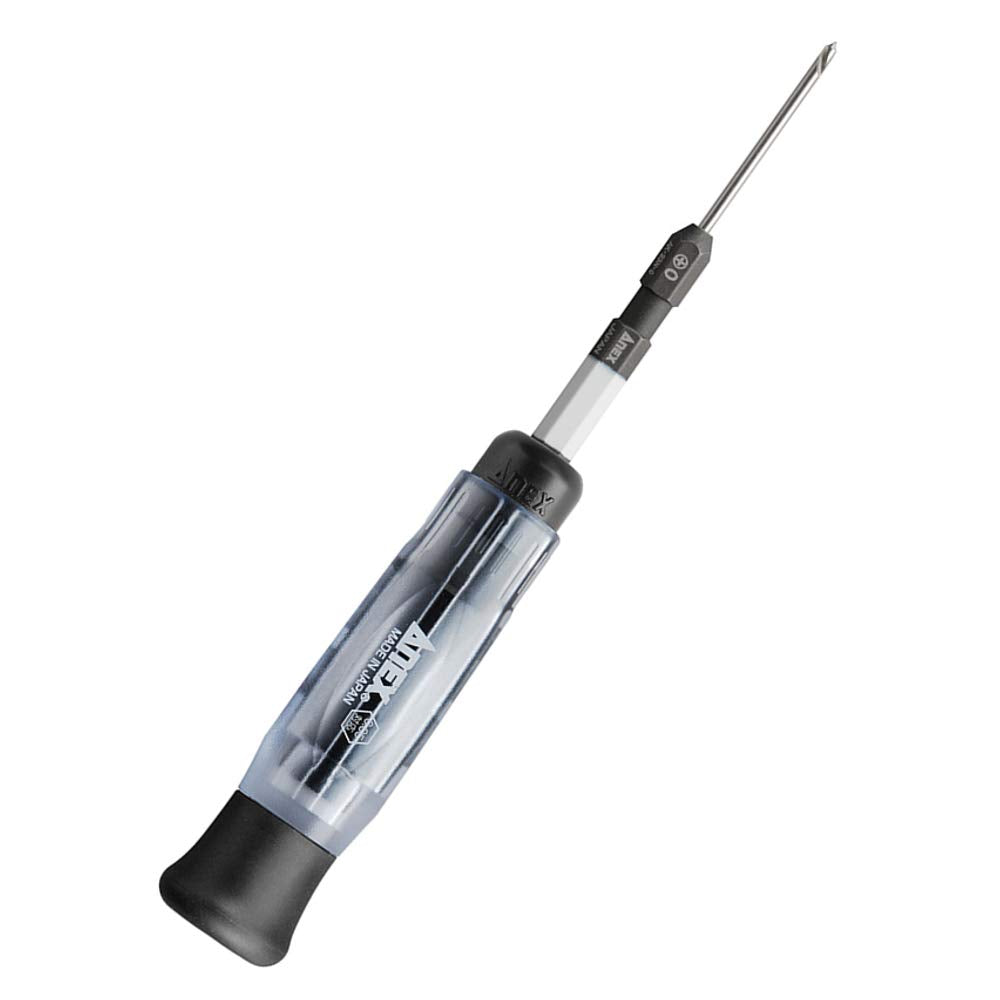 ANEX No.3610-N Precision Stripped Screw Remover with Handle – For M1–M2.6 Screws, Small Stripped Screws in Plastic Models, Mini 4WD, Nintendo Switch, Game Consoles & Eyeglasses
