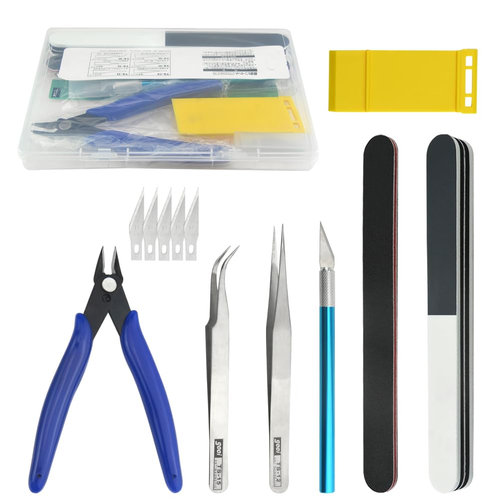 WMYCONGCONG - Model Tool Set for Beginners - 12 Piece Set - KittoMaru