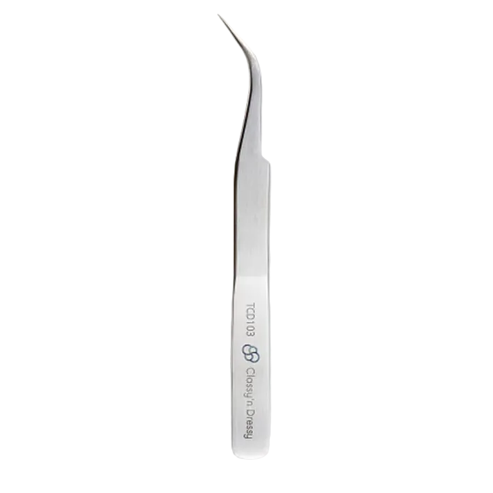 GSI Creos Mr. Hobby - TENIR Tweezers - Curved Fine Tip Crane Neck - TCD103 - KittoMaru
