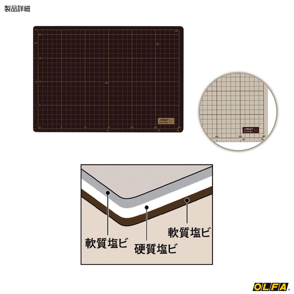 OLFA 134B Cutting Mat – A4 Size (225 × 320 × 2 mm)