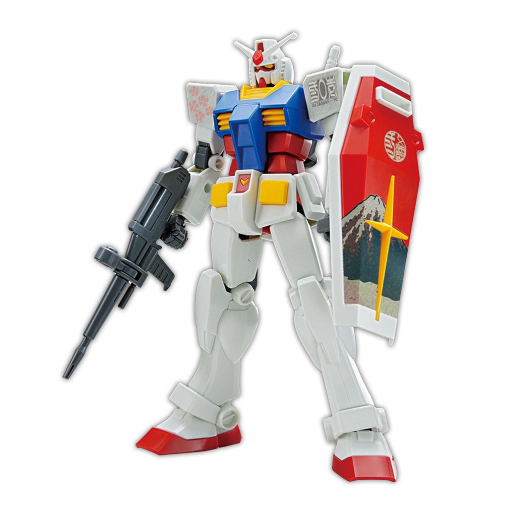 BANDAI SPIRITS - RX-78-2 Gundam (Ukiyo-e Package) - Entry Grade - 1/144 Scale Gunpla Plastic Model - Mobile Suit Gundam