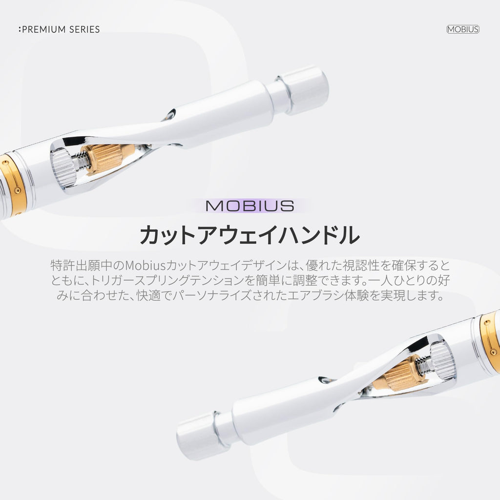 Gaahleri Premium Series Mobius 0.3mm Dual-Action Airbrush – Self-Centering Drop-In Nozzle, for Model Painting