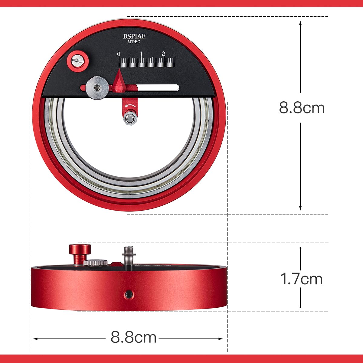 Zomar Direct Precision Circle Cutter – Compass-Style Cutting Knife, Minimum Radius 0.5 mm, Professional Tool for Model Making, Crafts & Painting