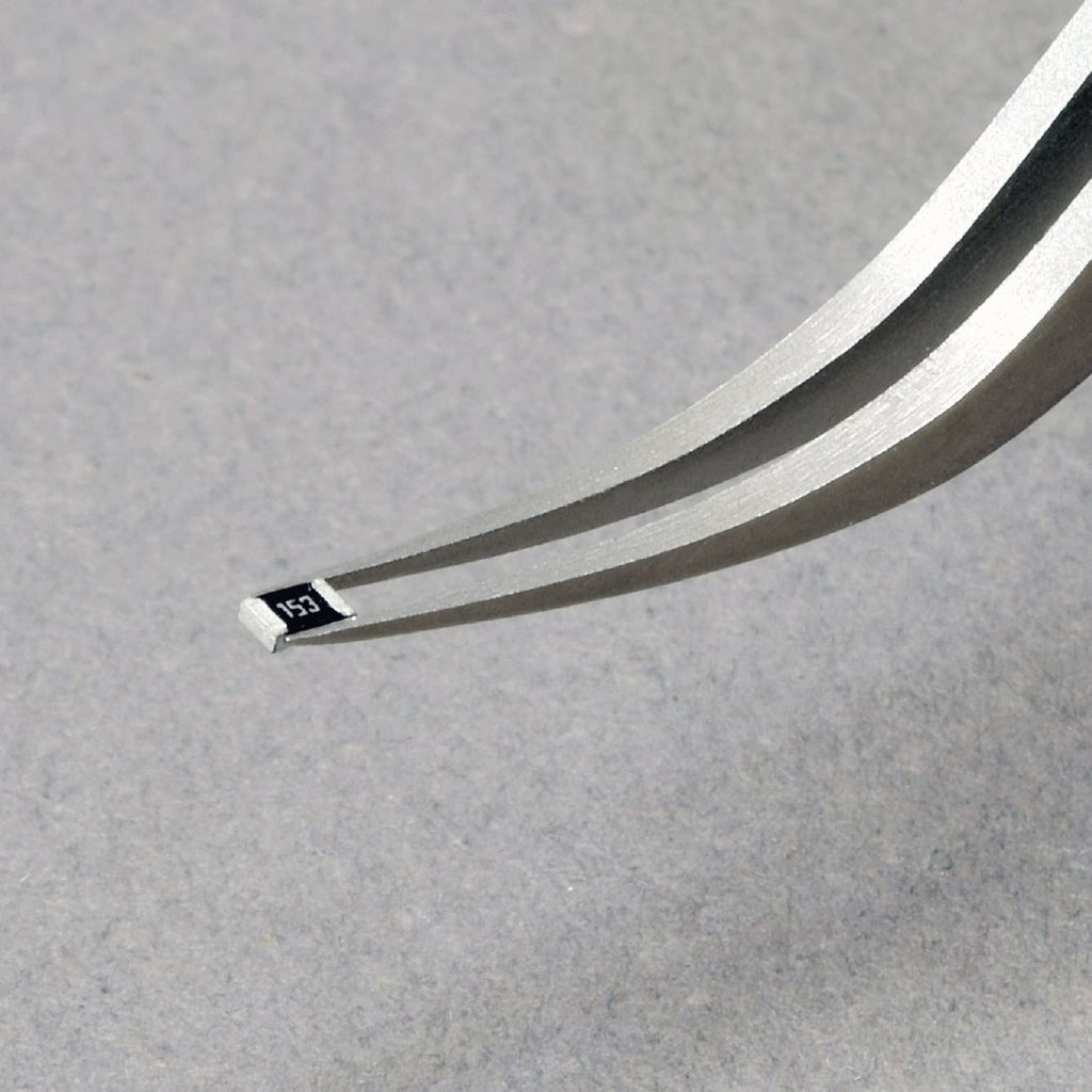 HOZAN P-652 Reverse-Action Tweezers – 115 mm Overall Length, 0.2 mm Tip Width, 15 mm Maximum Opening, 13 g