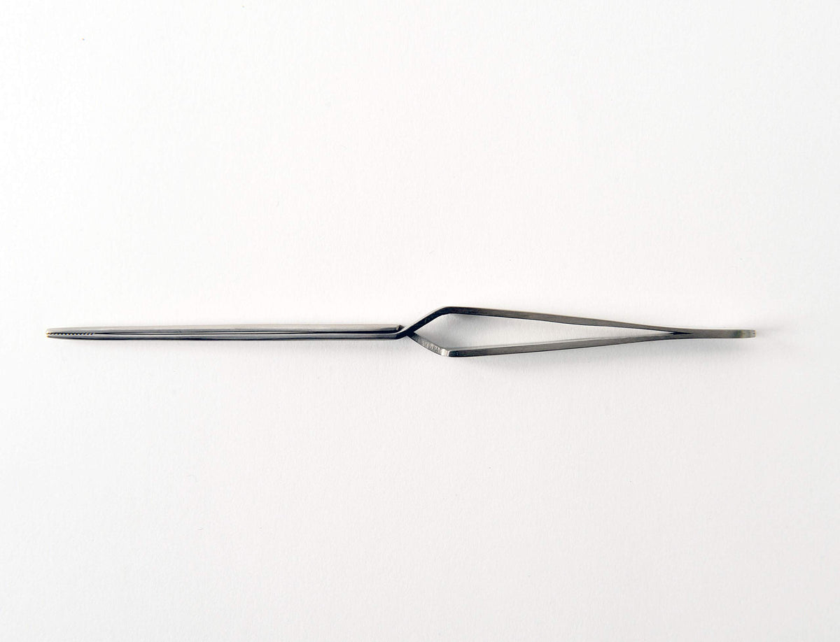 HOZAN P-89 Reverse-Action Tweezers – Straight Tip, 165 mm Overall Length, Approx. 20 mm Maximum Opening, 2 mm Tip Width, General-Purpose Type