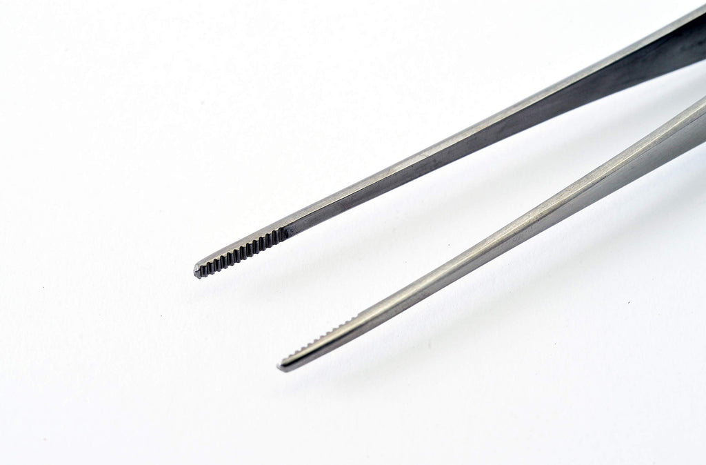 HOZAN P-89 Reverse-Action Tweezers – Straight Tip, 165 mm Overall Length, Approx. 20 mm Maximum Opening, 2 mm Tip Width, General-Purpose Type