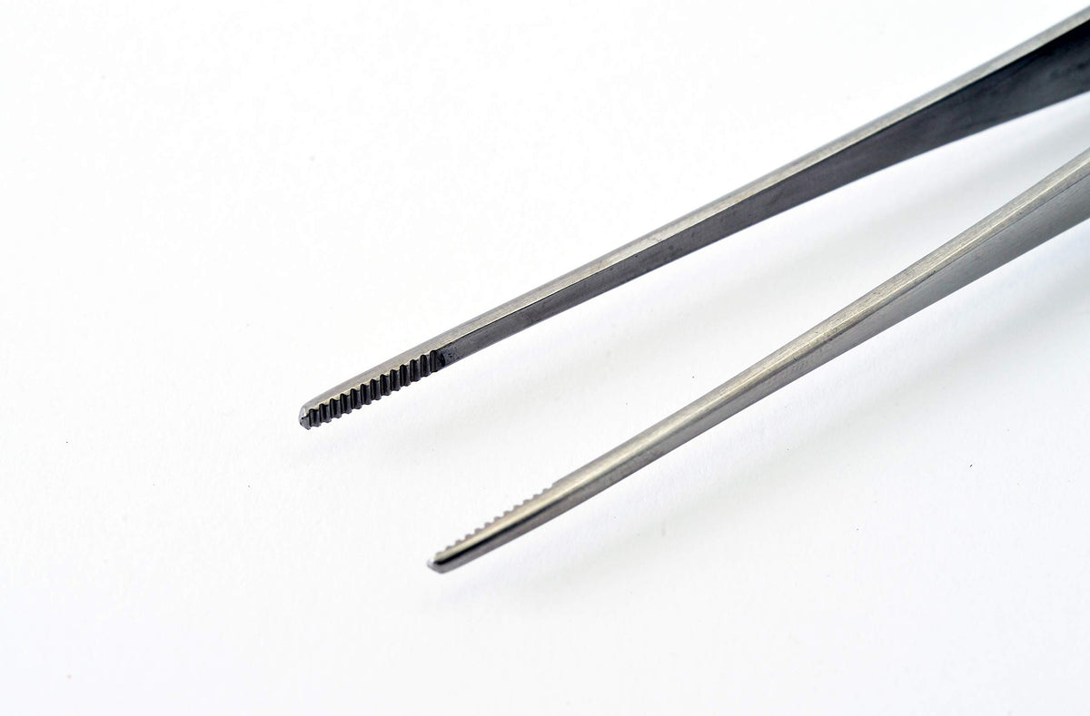 HOZAN P-89 Reverse-Action Tweezers – Straight Tip, 165 mm Overall Length, Approx. 20 mm Maximum Opening, 2 mm Tip Width, General-Purpose Type