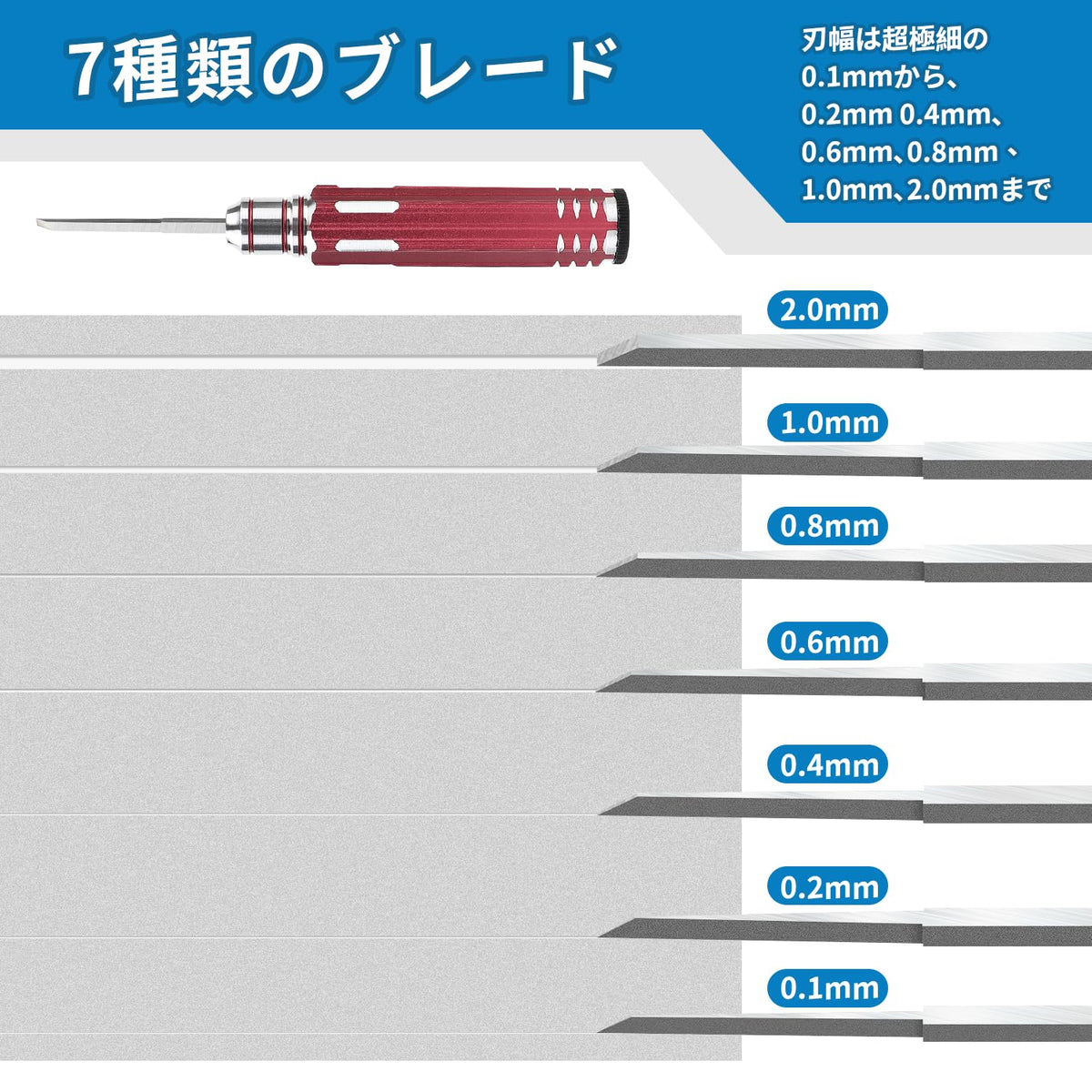 Vlooke -  Panel Line Scribing Chisel Set - 7 Pieces - VE-DIY-Tool
