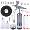 AERO CROSS - Rechargeable Airbrush  - ver. 4.0 - Trigger Type - Modified DX Pack - Gunmetal