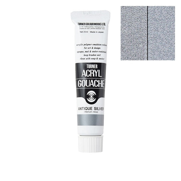 Turner - Antique Silver - Acrylic Gouache - 20ml - AG020078