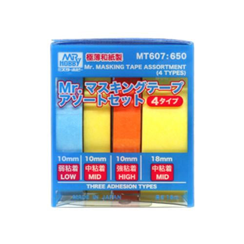 Mr. Hobby - Mr. Masking Tape - Assortment Set - 4 Types - MT607