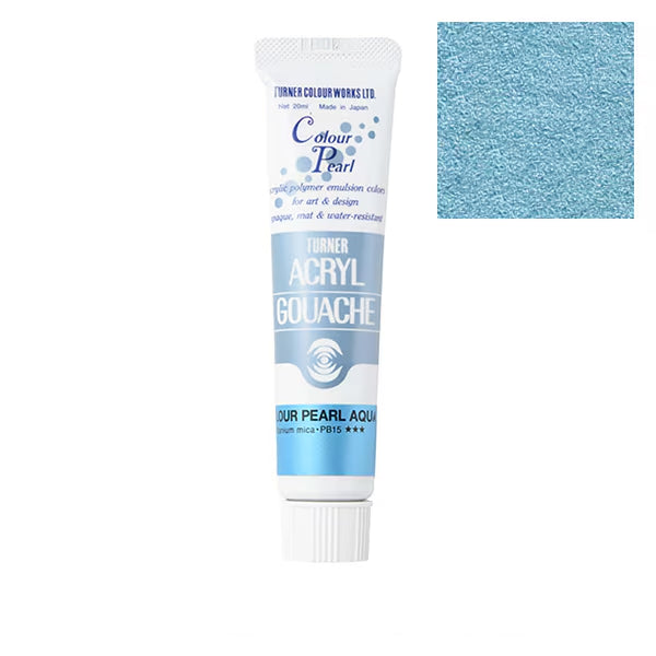 Turner - Color Pearl Aqua - Acrylic Gouache - 20ml - AG020415