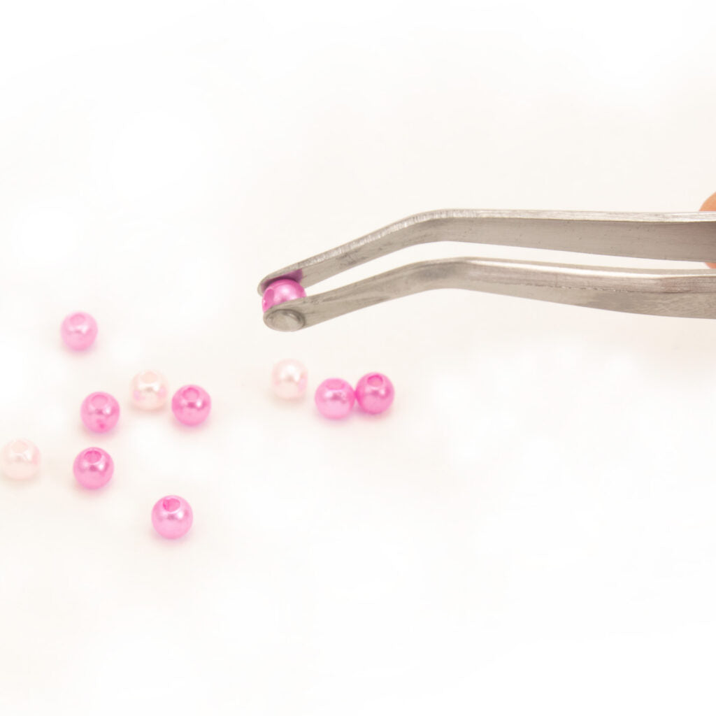 Mineshima - Bent Tip Bead Tweezers - F-20