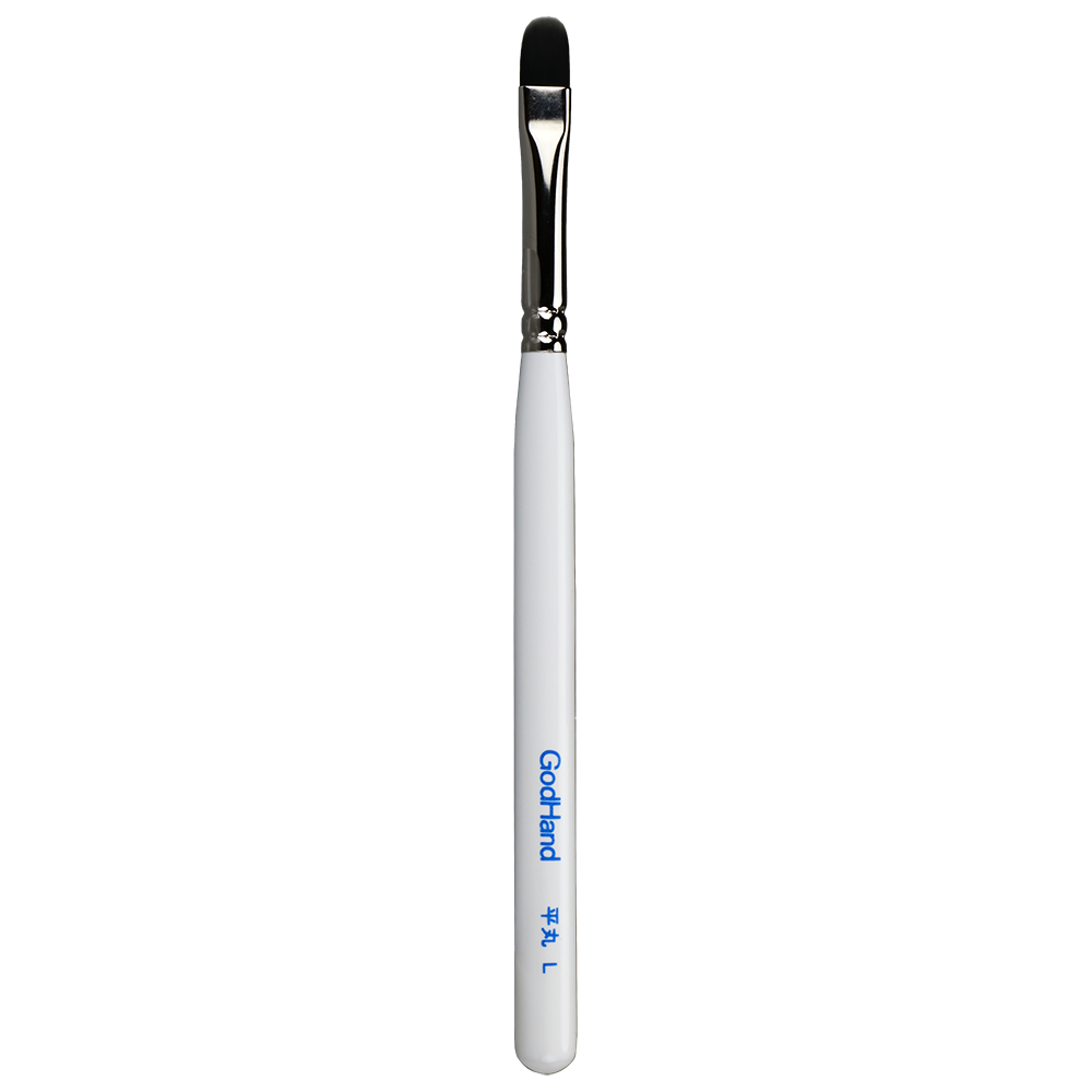 GodHand -Flat Round Ubuge Paint Brush - L - GH-BRSUP-HML