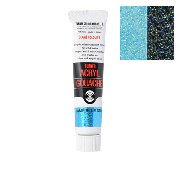 Turner - Glitter Blue Diamond - Acrylic Gouache - 20ml - AG020226