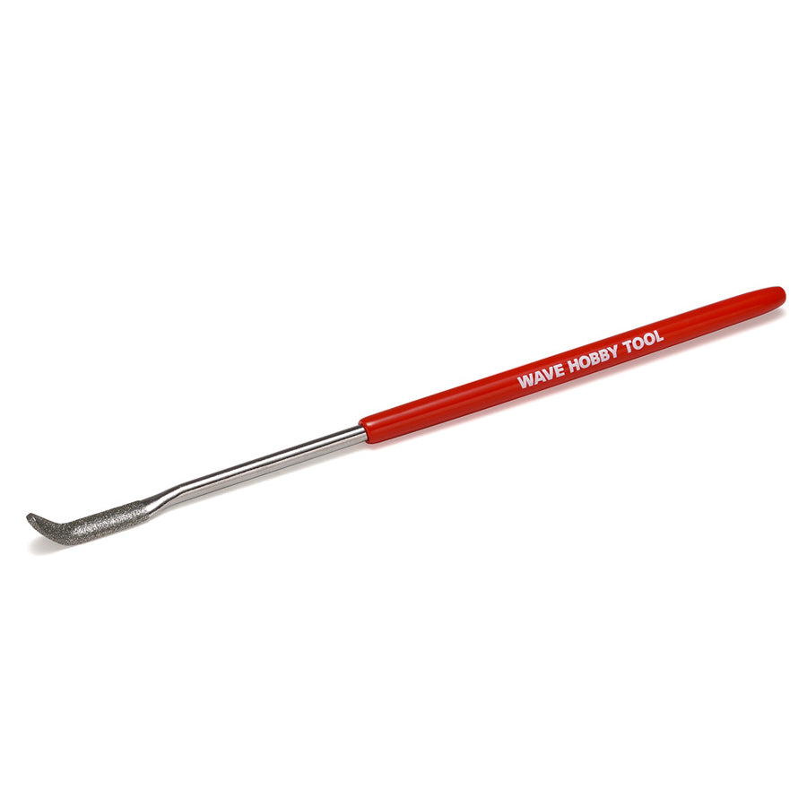 Wave - HG Special Shaped Diamond File - Half-Round  - Bent Tip - HT-672