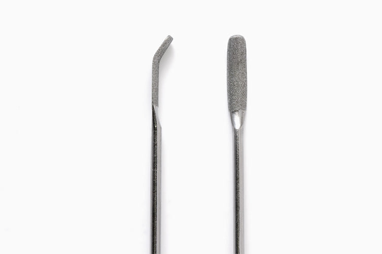 Wave - HG Special Shaped Diamond File - Half-Round  - Bent Tip - HT-672