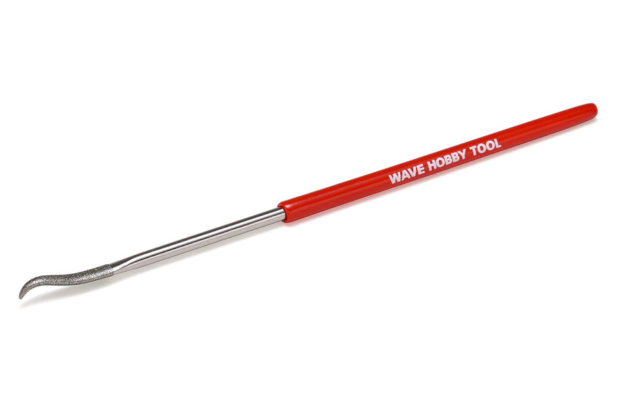 Wave - HG Special Shaped Diamond File - Oval - Bent Tip - HT-682