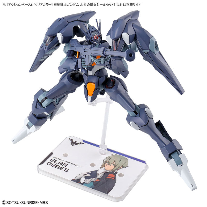 BANDAI SPIRITS - Action Base 6 (Clear) - The Witch from Mercury Sticker Set - 5065614