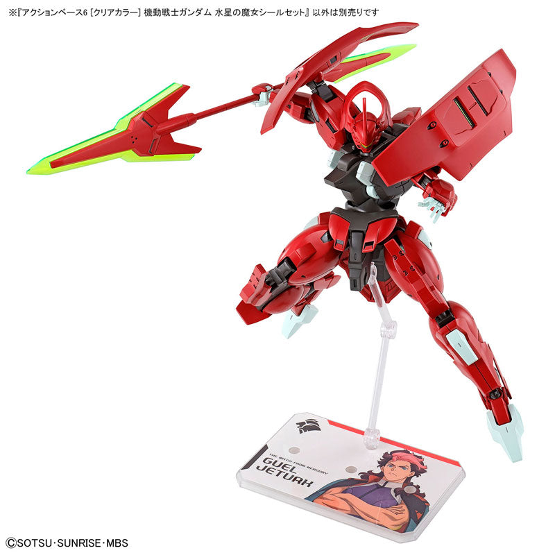 BANDAI SPIRITS - Action Base 6 (Clear) - The Witch from Mercury Sticker Set - 5065614
