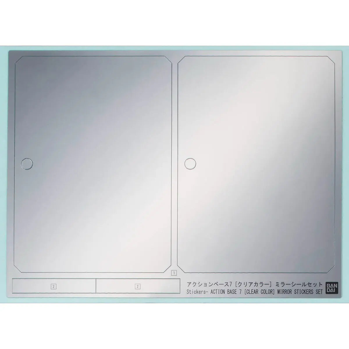 BANDAI SPIRITS - Action Base 7 (Clear Colour) - Mirror Sticker Set - 5067157