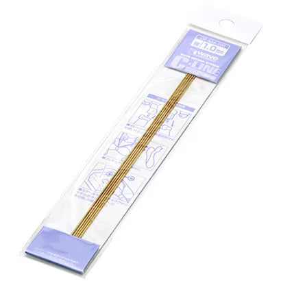 Wave - Brass Rods - C-Line  - 1.0mm - OP-628