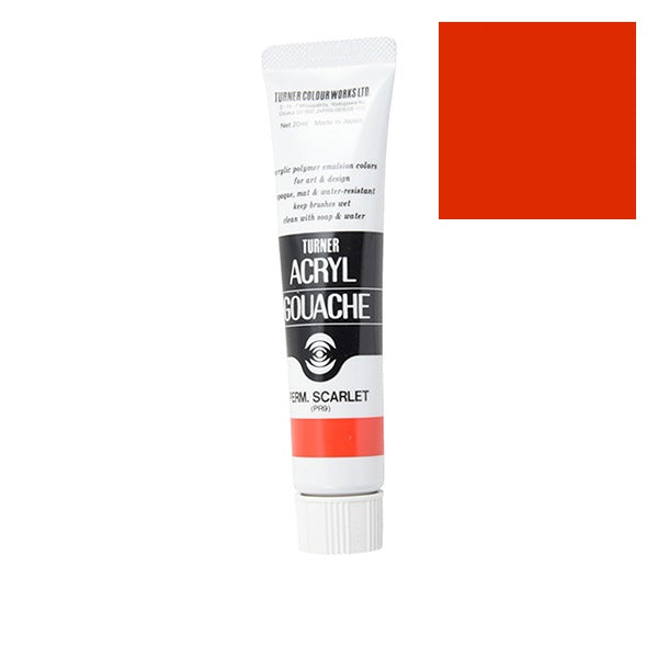 Turner - Permanent Scarlet - Acrylic Gouache - 20ml - AG020020