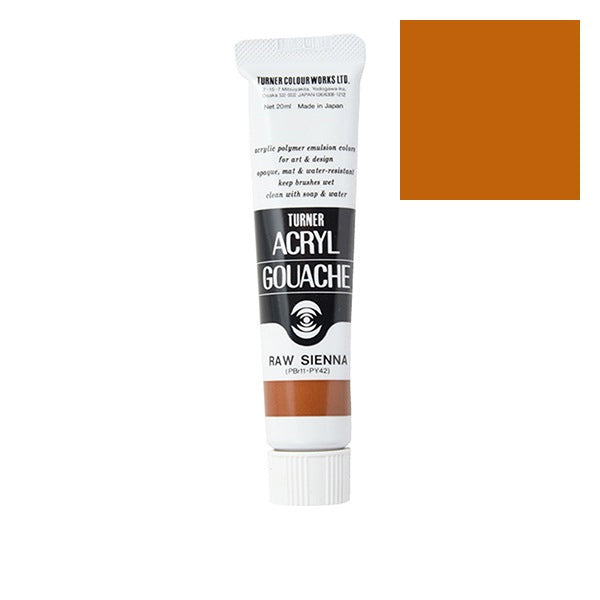 Turner - Raw Sienna - Acrylic Gouache - 20ml - AG020131
