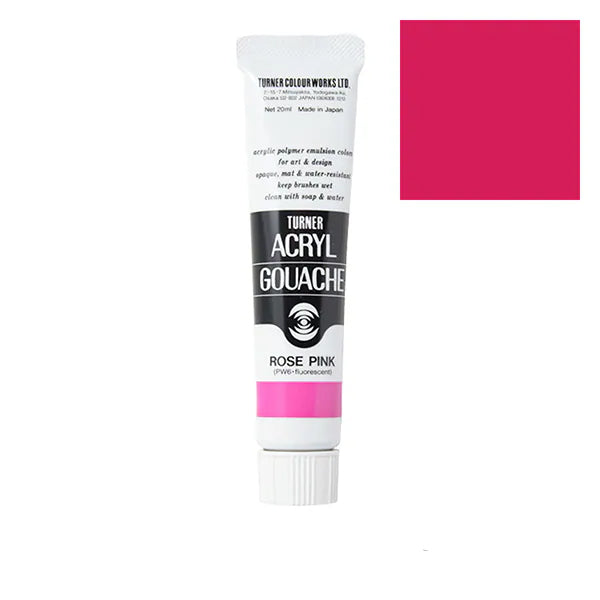 Turner - Rose Pink - Acrylic Gouache - 20ml - AG020123
