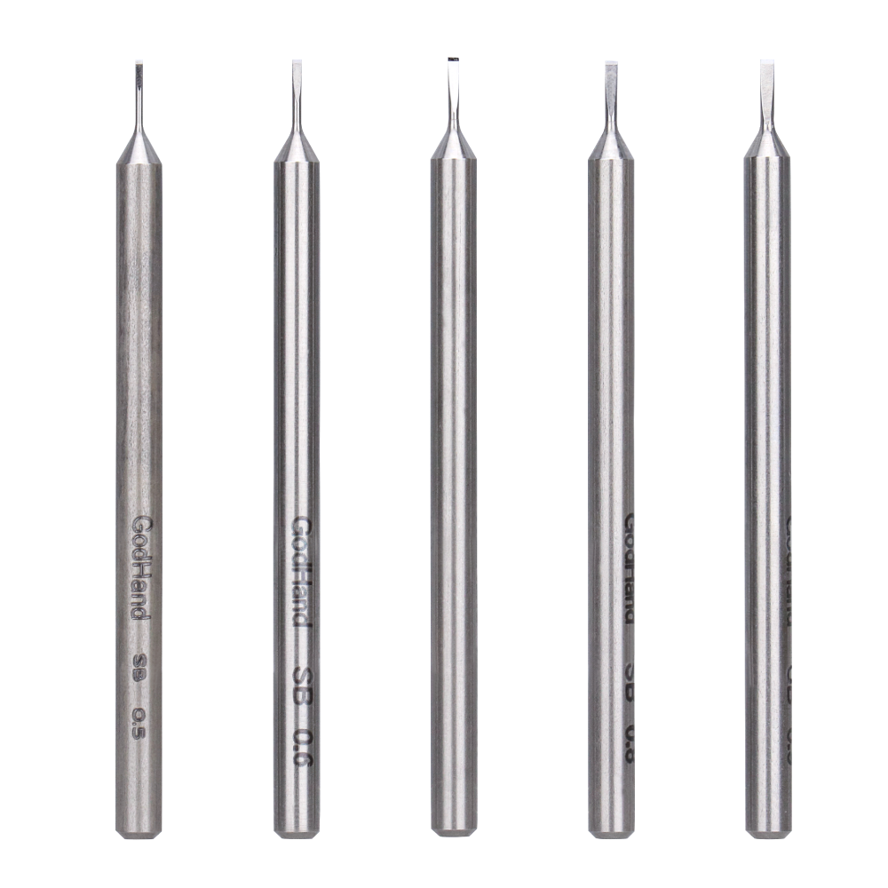 GodHand - Spin Blades -  0.5MM-0.9MM SET OF 5 - GH-SB-05-09