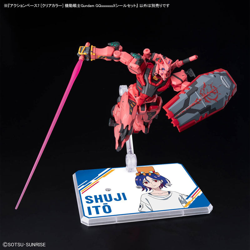 BANDAI SPIRITS - Action Base 7 (Clear Color) - GQuuuuuuX Sticker Set - 5068582