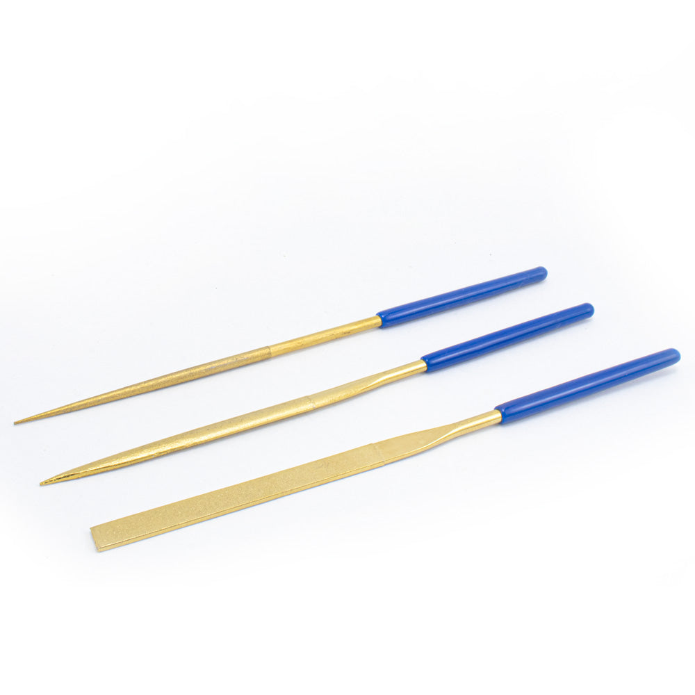 Mineshima - Titanium-Coated Diamond File - 3-Piece Set - #400 Grit - H-20