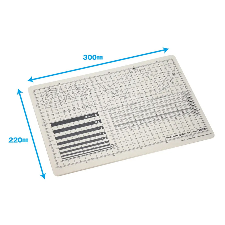 Wave - HG Weak Adhesive Cutting Mat - A4 - HT-105 - KittoMaru