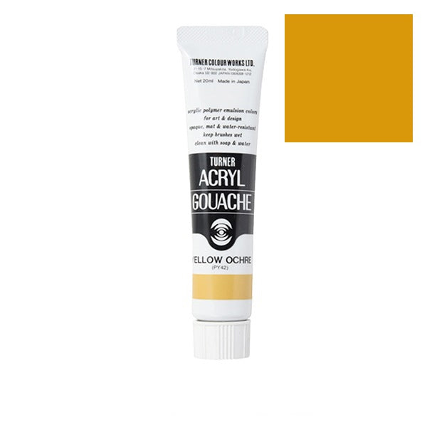 Turner - Yellow Ochre - Acrylic Gouache - 20ml - AG020032