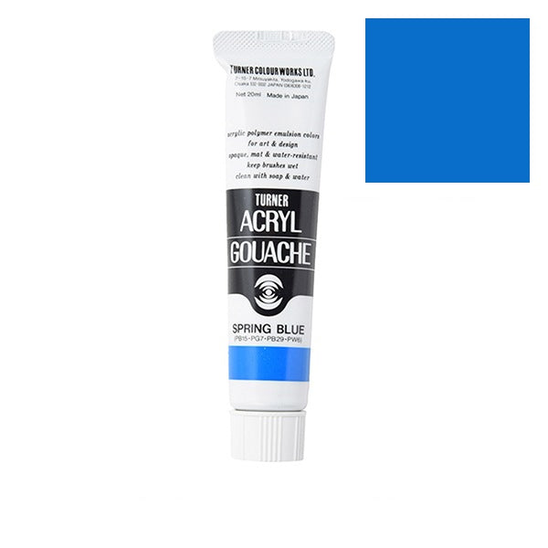 Turner - Spring Blue - Acrylic Gouache - 20ml - AG020155